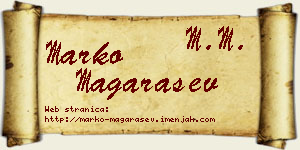 Marko Magarašev vizit kartica